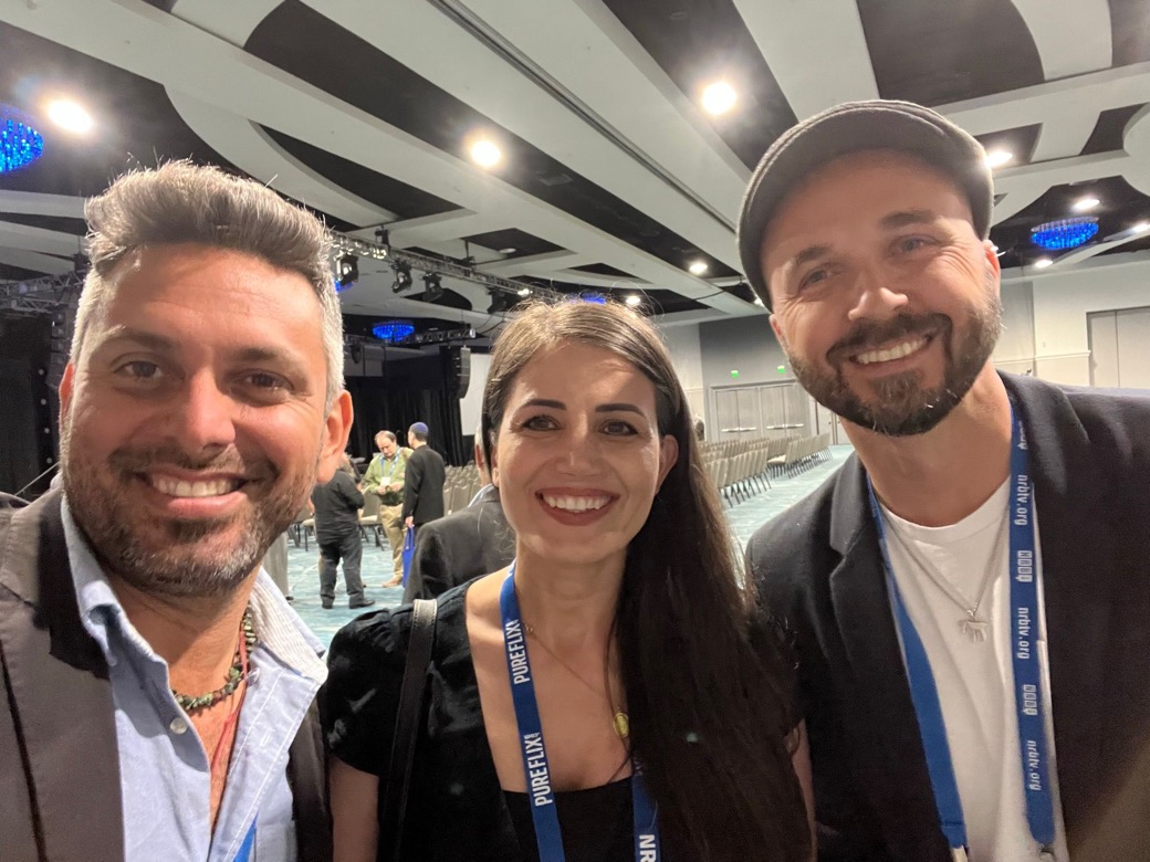 Chaim and Joshua with Marziyeh Amirizadeh (an Iranian)