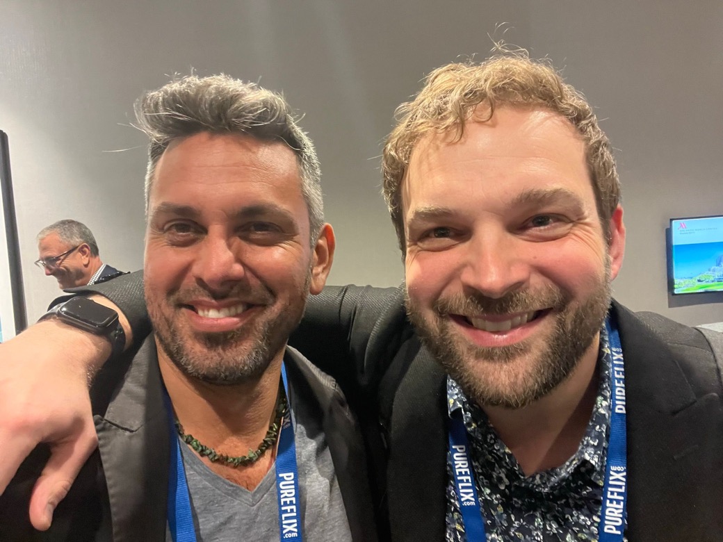 Chaim with David Welch