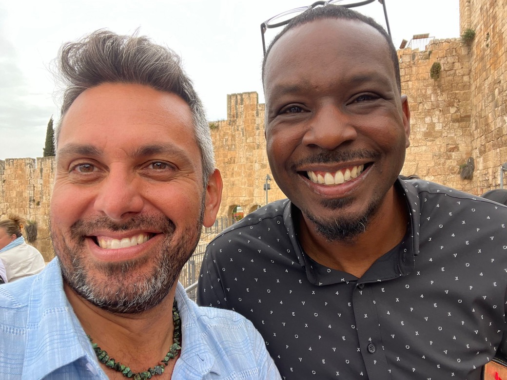 Chaim with J.T. Thomas