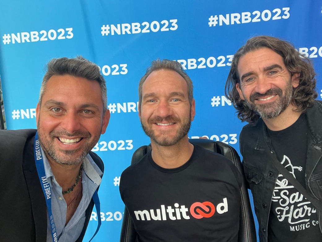 Chaim with Nick Vujucic and Aaron Shust